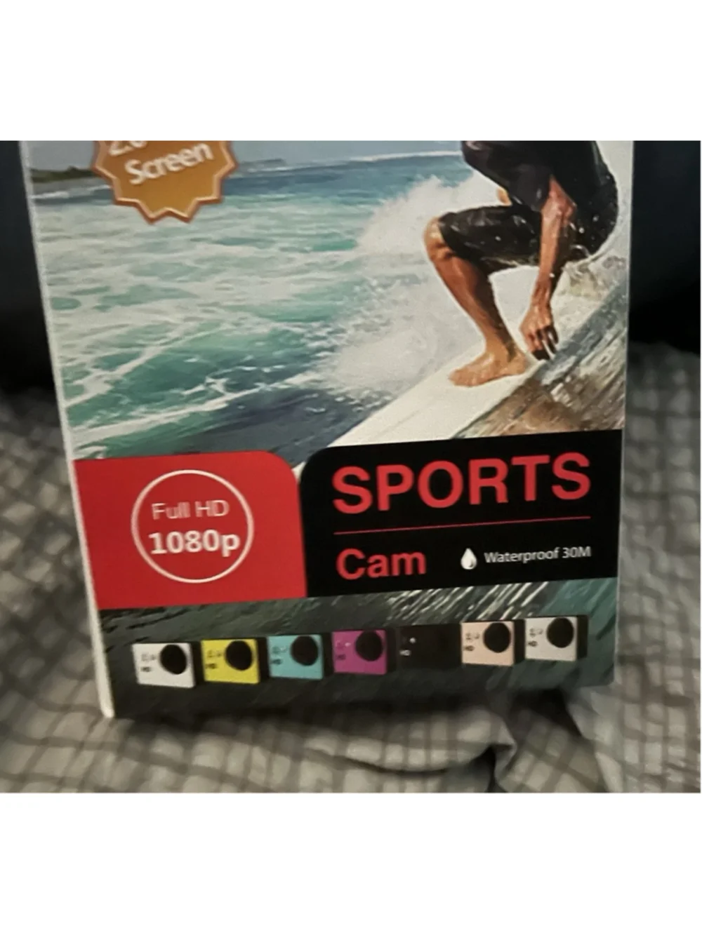 Sports Cam Full HD 1080P Waterproof 30M 2